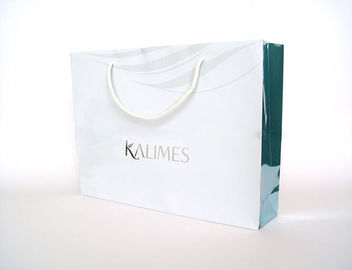 Machinery Printable White Paper Carrier Bags for Shopping