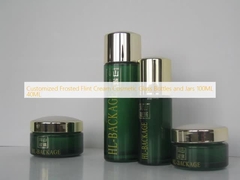 Chai lọ và hũ thủy tinh mỹ phẩm kem mờ tùy chỉnh 100ML 40ML