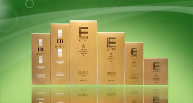 OEM in offset Hộp giấy bìa sóng vàng rỗng Hộp bao bì mỹ phẩm rỗng