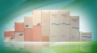 Dập nổi tùy chỉnh Hộp giấy bao bì mỹ phẩm rỗng